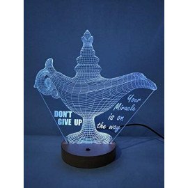 Aladdin Ka Chirag Personalised 3D illusion Color changing LED Night lamp