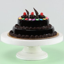 2 Tier Gems Truffle Cake