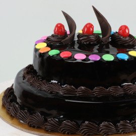 2 Tier Gems Truffle Cake