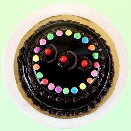 2 Tier Gems Truffle Cake