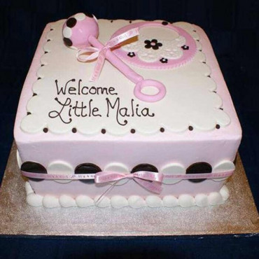 Pink Baby Shower Cake