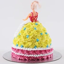 Rosy Barbie Cake Vanilla