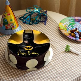 Batman Chocolate Photo Cake