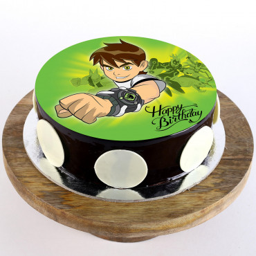 Ben 10 Chocolate Photo Cake