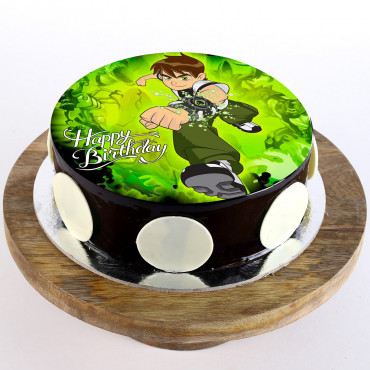 Ben Ten Chocolate Photo Cake