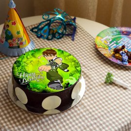 Ben Ten Chocolate Photo Cake