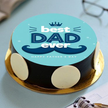 Best Dad Ever Photo Cake