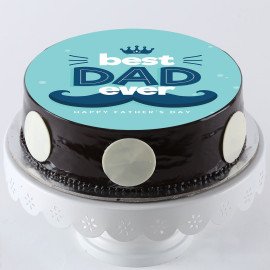 Best Dad Ever Photo Cake