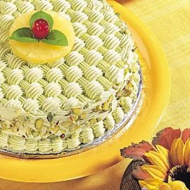 Delicious Coffee With Pista Cake
