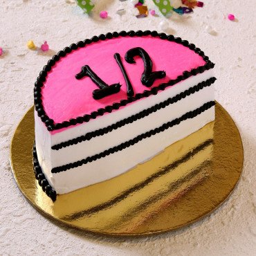 Black Forest Cream Half Cake