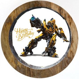 Bumblebee Chocolate Photo Cake