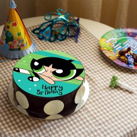 Buttercup Chocolate Photo Cake
