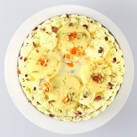 Butterscotch Cake With Rasmalai