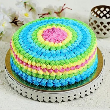 Colorful Cream Pineapple Cake