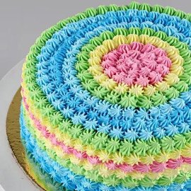 Colorful Cream Pineapple Cake