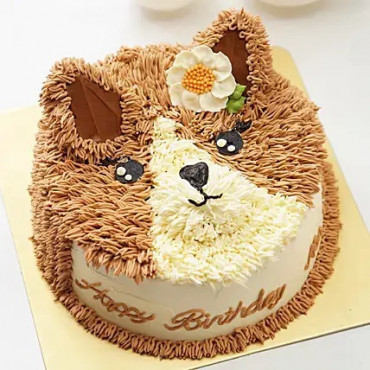 Sweet Cat Design Cake- Chocolate