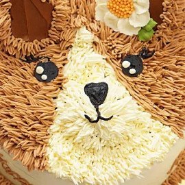 Sweet Cat Design Cake- Chocolate