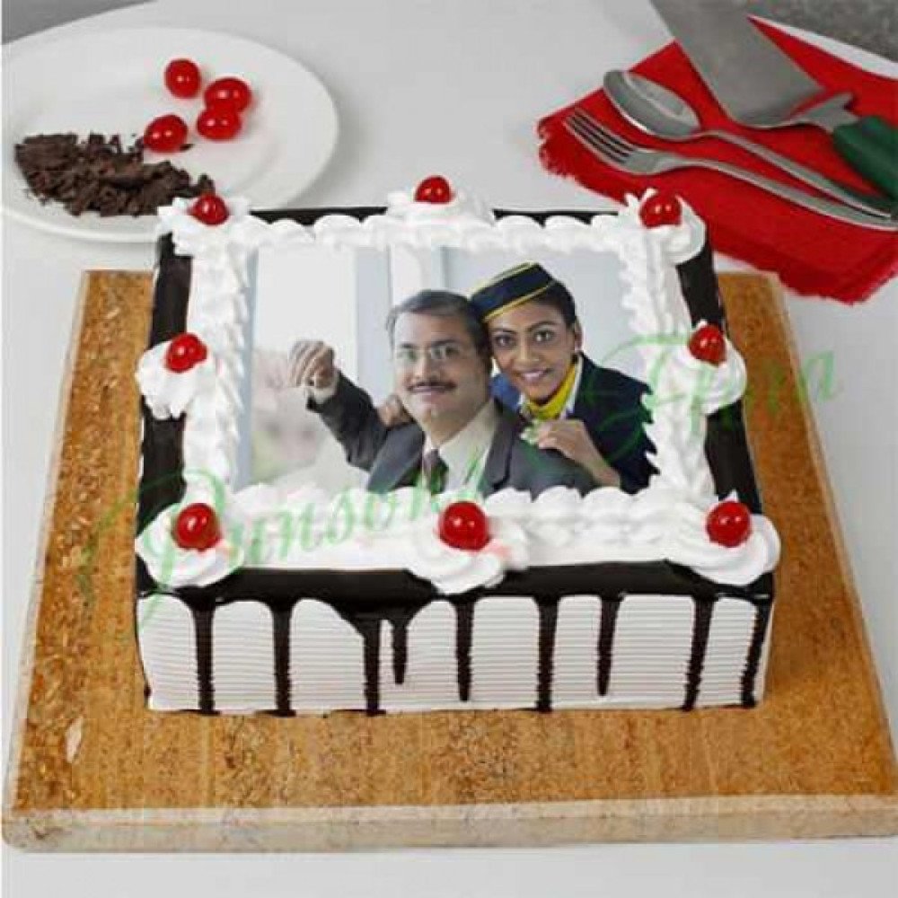 The Black Forest Special Day Photo Cake