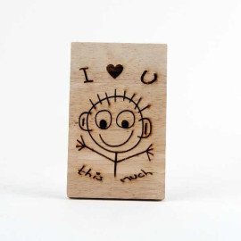 Sweet Unique Shaped Chocolates & Lovable Wooden Plaque.