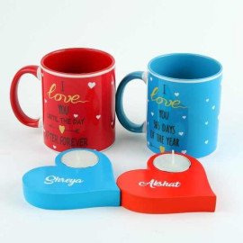 Lovely Mug Set & Radiant T-Light (mug set and t-light)