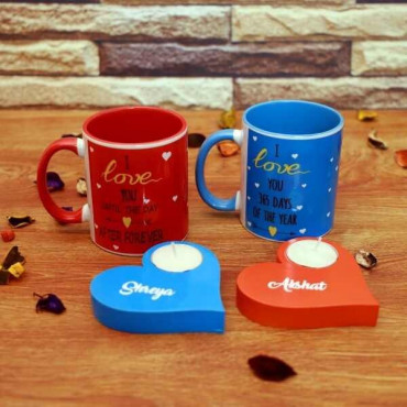 Lovely Mug Set & Radiant T-Light (mug set and t-light)