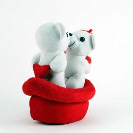 Couple Teddies with 4 chocolates