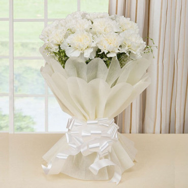 Beautiful White Carnations