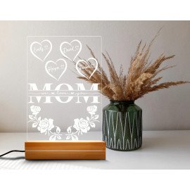 Personalized gift kids names gift for mom