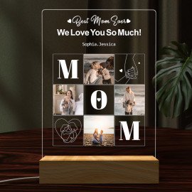 Personalized Photo Lamp Night Light, Mothers Day Gifts