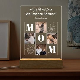 Personalized Photo Lamp Night Light, Mothers Day Gifts
