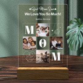 Personalized Photo Lamp Night Light, Mothers Day Gifts