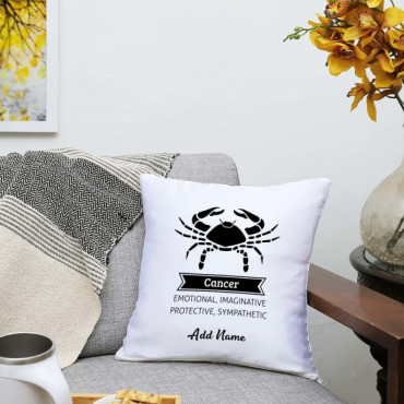 Personalized Cancer Satin Zodiac cushions