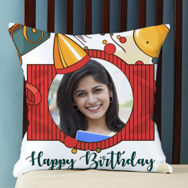 Personalized Happy Birthday Photo cushions