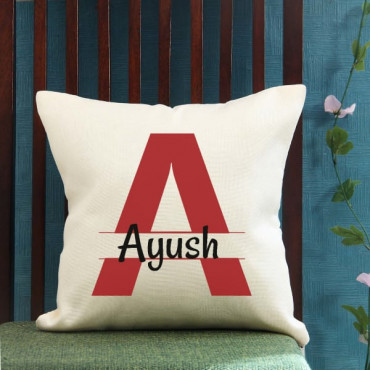 Personalized Initials Jute cushions