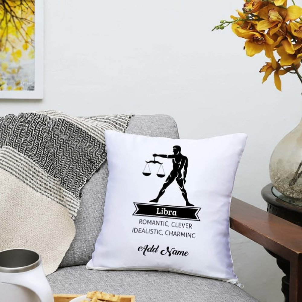 Personalized Libra Satin Zodiac cushions