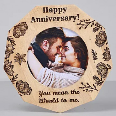 Romantic Anniversary One Personalised Wooden Frame