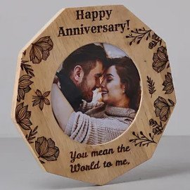 Romantic Anniversary One Personalised Wooden Frame