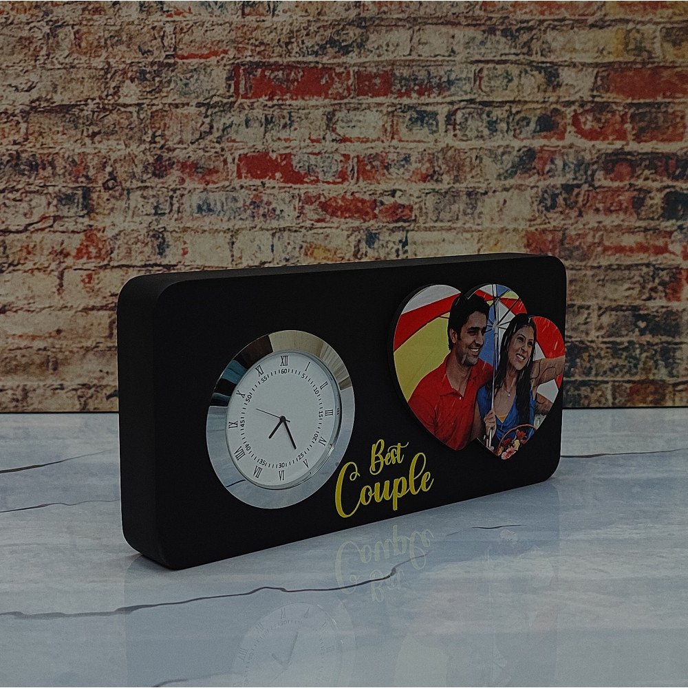 Best Couple Clock Table Top with Photo