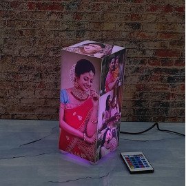 Personalised Corner Table Photo Lamp