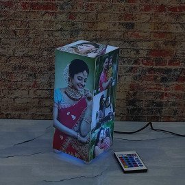 Personalised Corner Table Photo Lamp