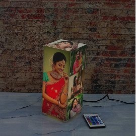 Personalised Corner Table Photo Lamp