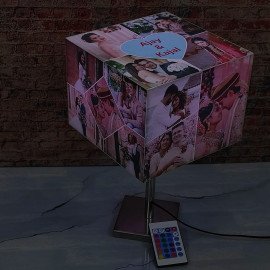 Personalised Cube Glowing Photo Lamp