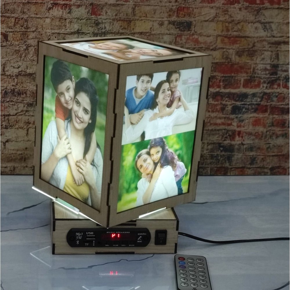Personalised Photo Musical Lamp With Speaker