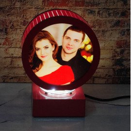 Personalised Round LED Lamp