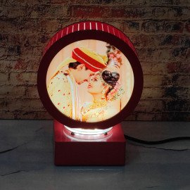 Personalised Round LED Lamp