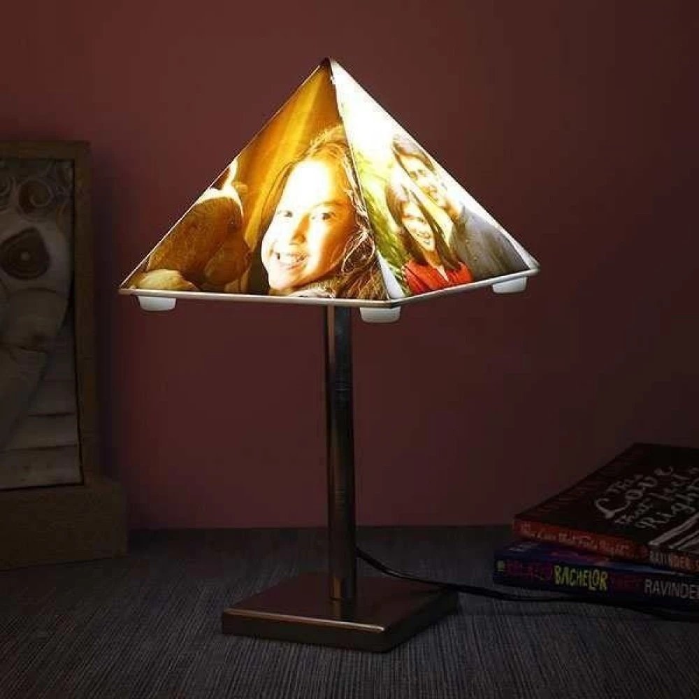Personalised Unique Photo Lamp With Stand