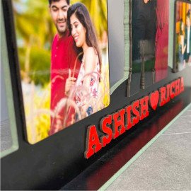 Photo Cutout Standy with 5 Photos & Message