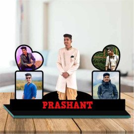 Photo Cutout Standy with 5 Photos & Message