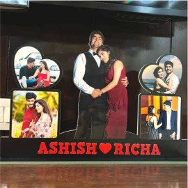 Photo Cutout Standy with 5 Photos & Message