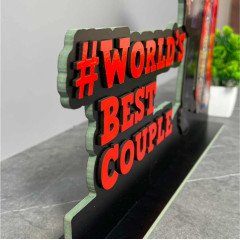Wooden Photo Standy with Message